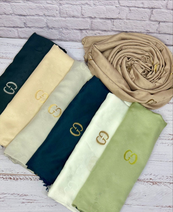 روسری مارک طلاکوب طرح گوچی