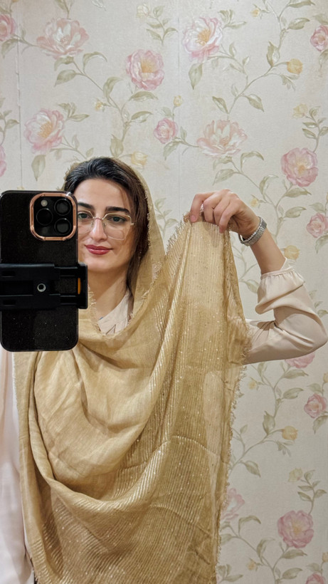 شال کنفی پولکی