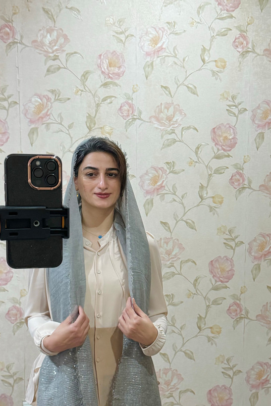 شال کنفی پولکی