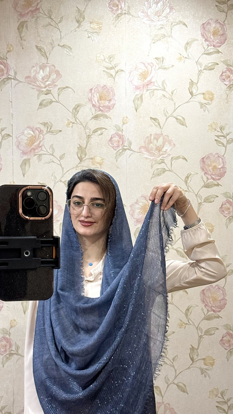 شال کنفی پولکی