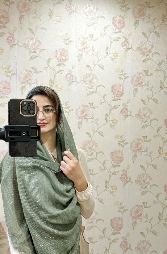 شال کنفی پولکی