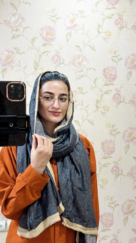 کد شال حاشیه تیکه دوزی پاییزه۹