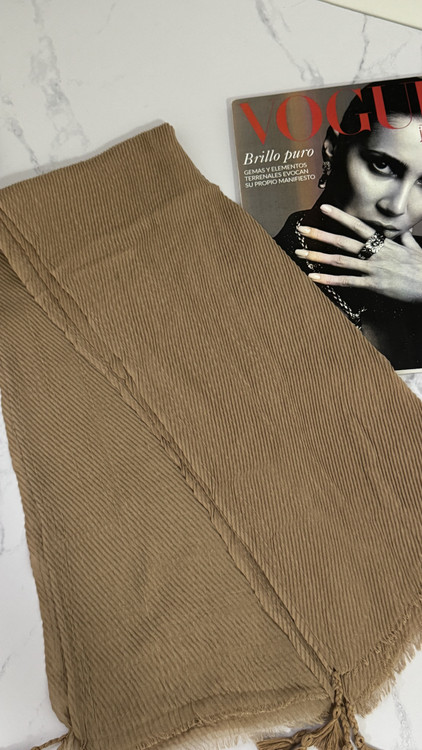 شال پلیسه هلویی