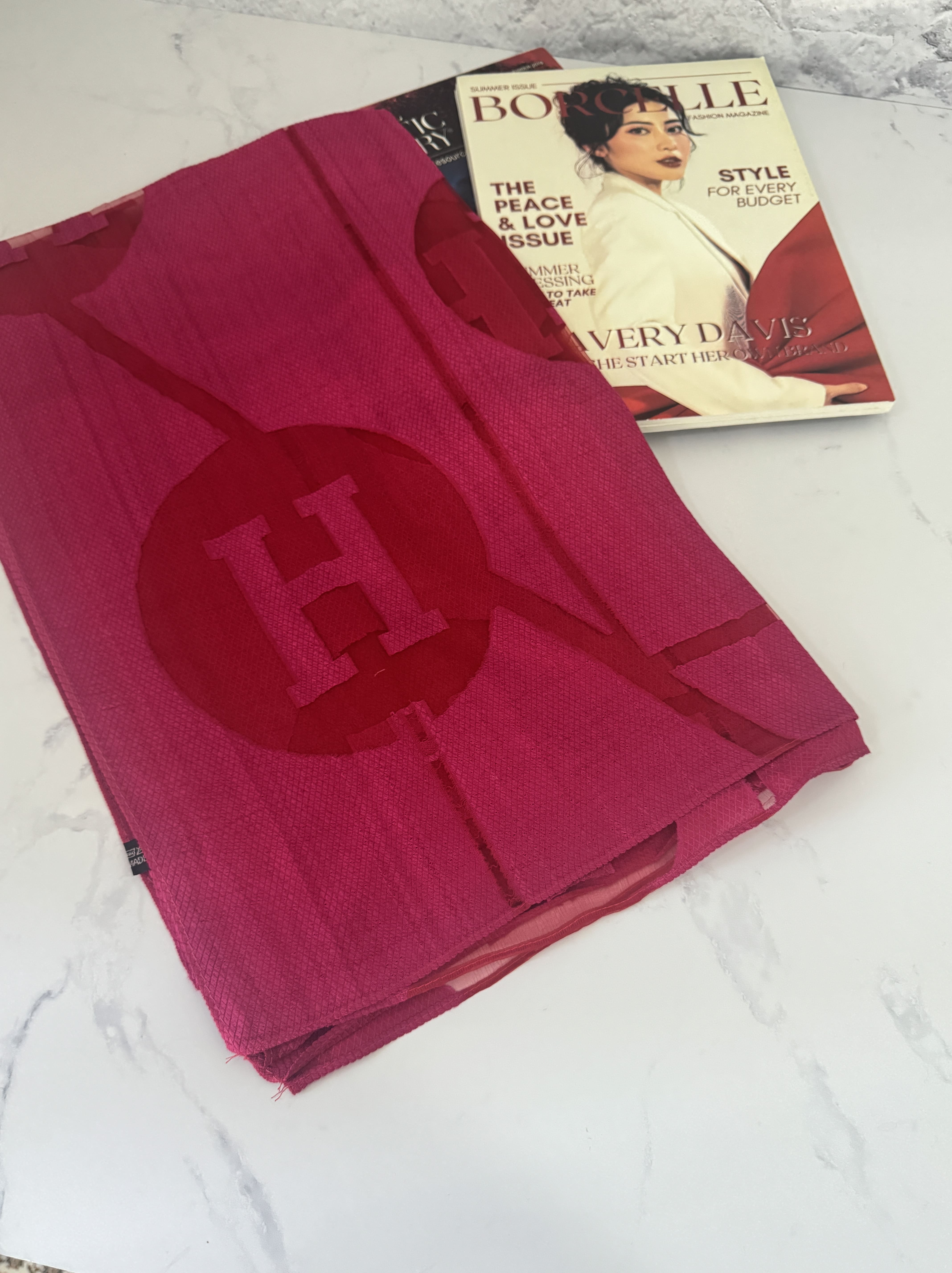 شال مجلسی صورتی