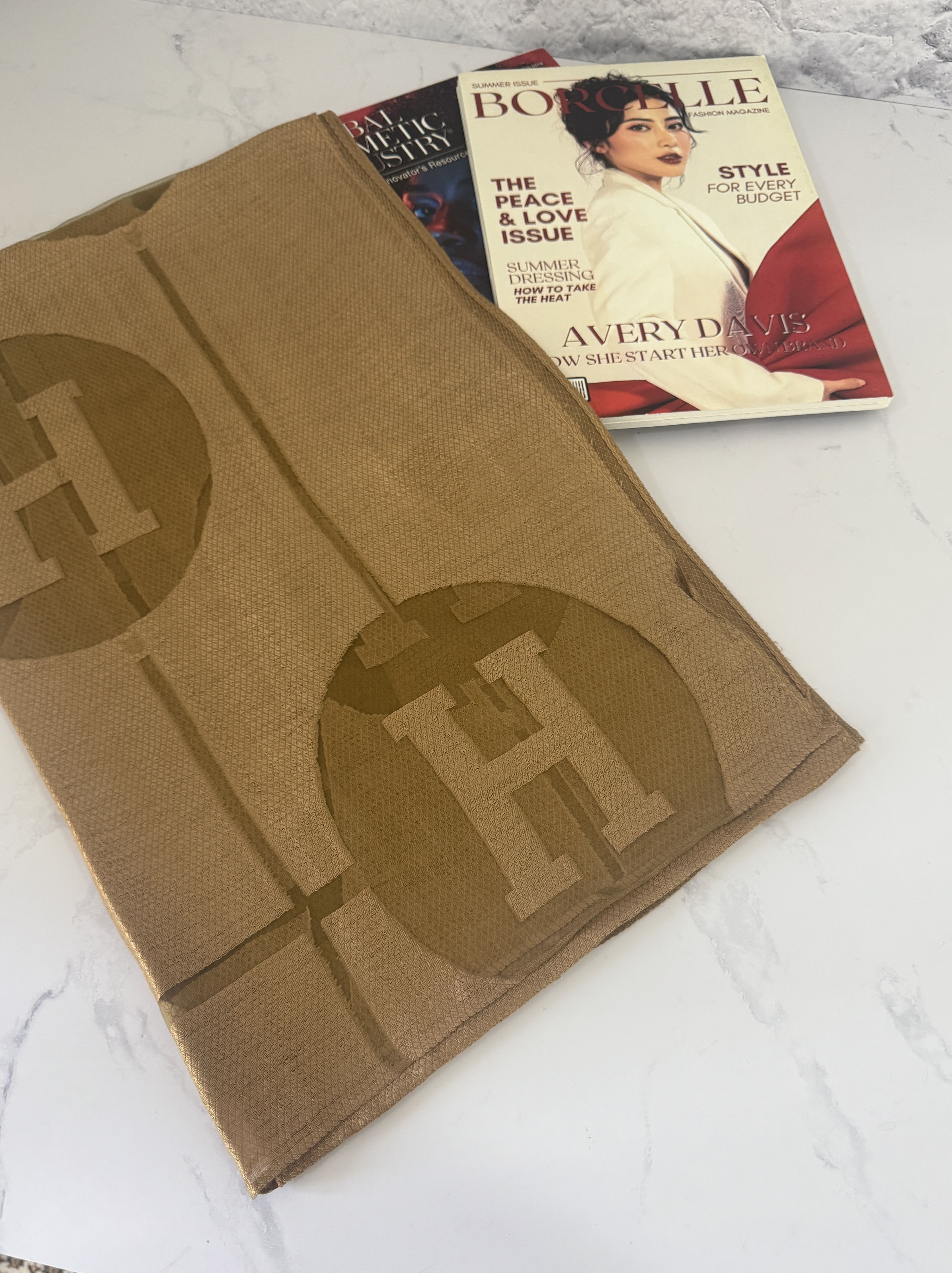 شال بهاره مجلسی نسکافه ای تیره