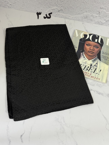 شال مشکی نگین دار