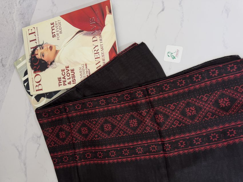 شال طرح سوزن دوزی