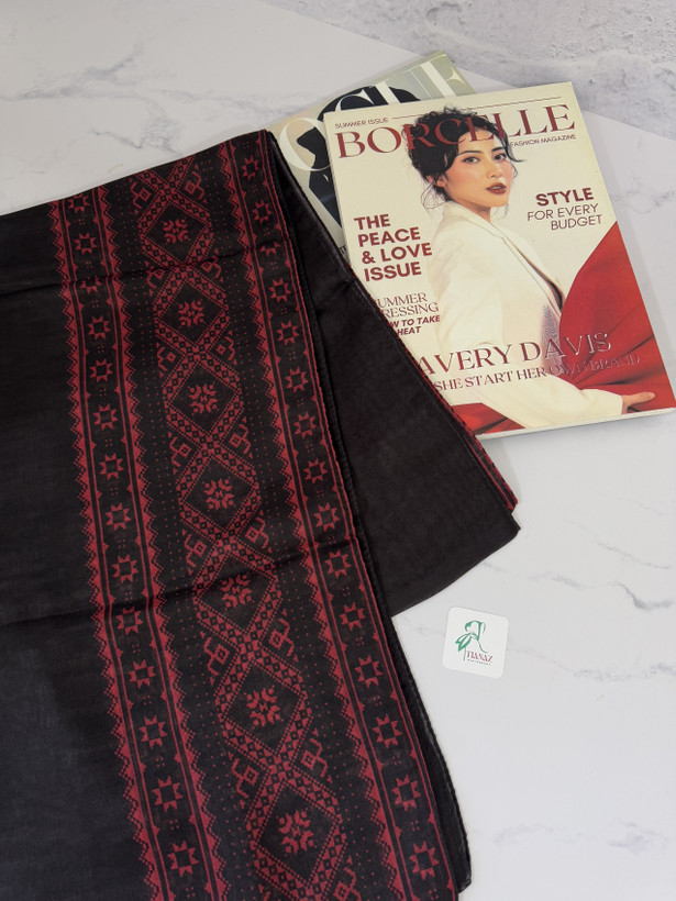 شال طرح سوزن دوزی